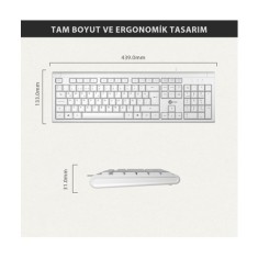 Lenovo Lecoo KB101 Beyaz Kablolu Q Klavye